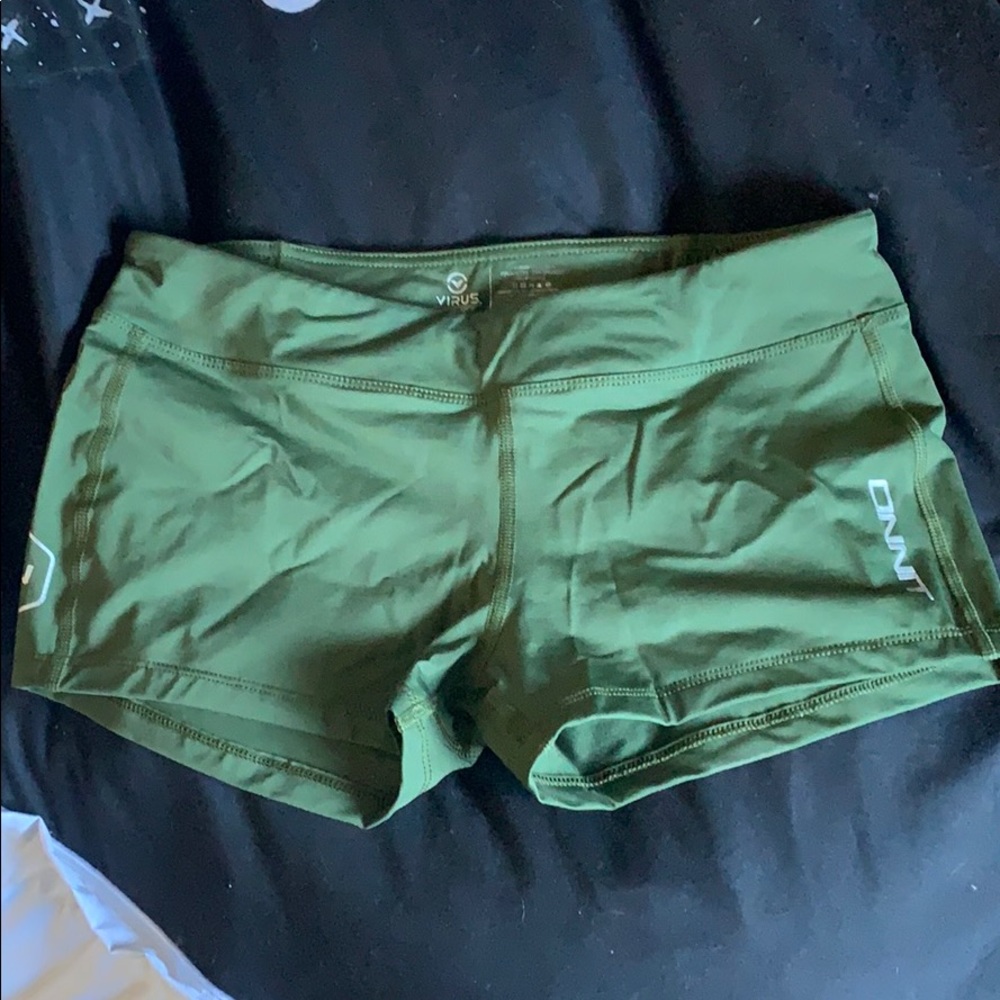 LIMITED RELEASE  Onnit x Virus Army Green Workout Shorts